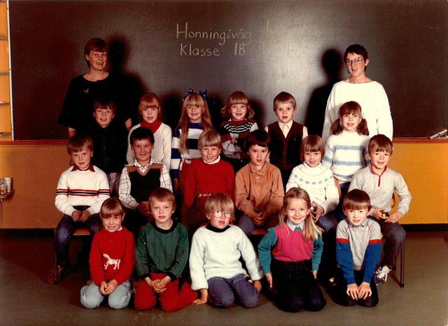 Klasse 1B H.våg skole 1984 - 1985